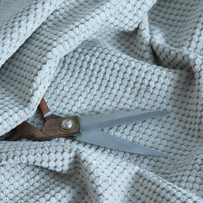 Ohio Dotted Soft Textured In Off White Corduroy Upholstery Fabric CTR-2974