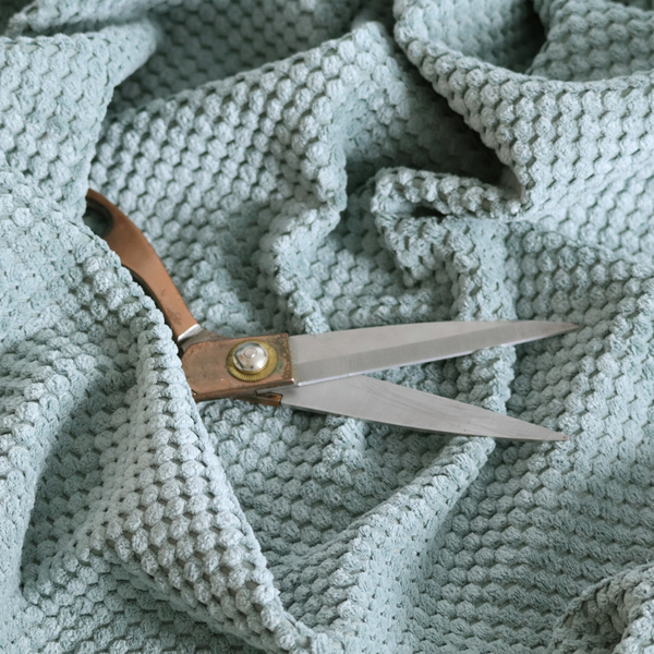 Ohio Dotted Soft Textured In Mint Green Corduroy Upholstery Fabric CTR-2976