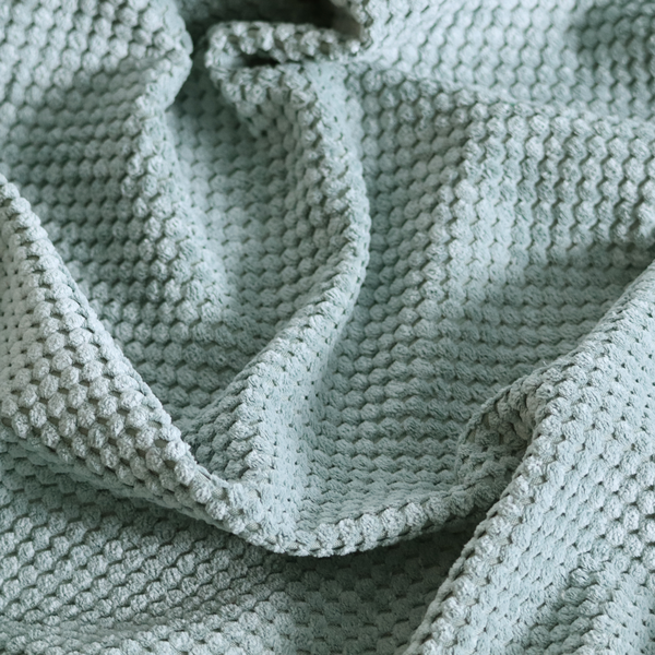 Ohio Dotted Soft Textured In Mint Green Corduroy Upholstery Fabric CTR-2976