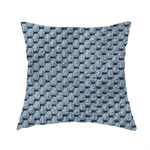 Ohio Dotted Soft Textured In Slate Blue Corduroy Upholstery Fabric CTR-2979 - Handmade Cushions