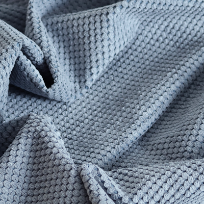 Ohio Dotted Soft Textured In Slate Blue Corduroy Upholstery Fabric CTR-2979