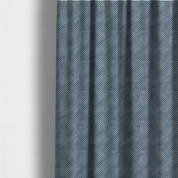Ohio Dotted Soft Textured In Slate Blue Corduroy Upholstery Fabric CTR-2979 - Made To Measure Curtains