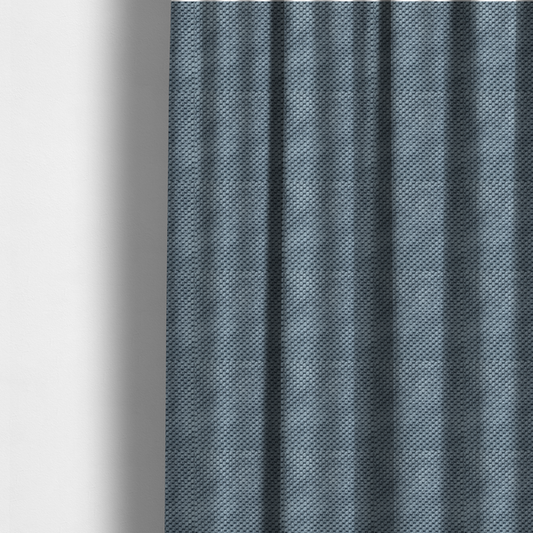 Ohio Dotted Soft Textured In Slate Blue Corduroy Upholstery Fabric CTR-2979 - Made To Measure Curtains