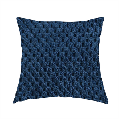 Ohio Dotted Soft Textured In Navy Blue Corduroy Upholstery Fabric CTR-2980 - Handmade Cushions