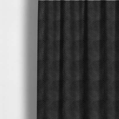 Ohio Dotted Soft Textured In Black Corduroy Upholstery Fabric CTR-2981 - Made To Measure Curtains