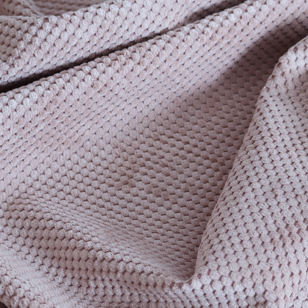 Ohio Dotted Soft Textured In Pink Corduroy Upholstery Fabric CTR-2984