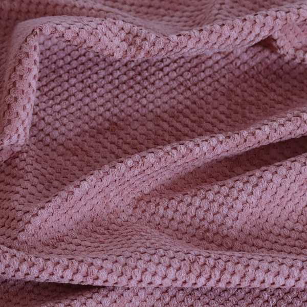 Ohio Dotted Soft Textured In Rose Pink Corduroy Upholstery Fabric CTR-2985