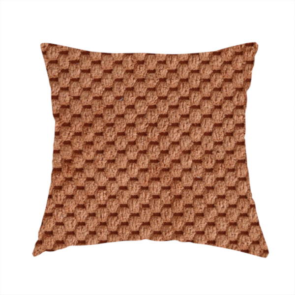 Ohio Dotted Soft Textured In Orange Corduroy Upholstery Fabric CTR-2986 - Handmade Cushions