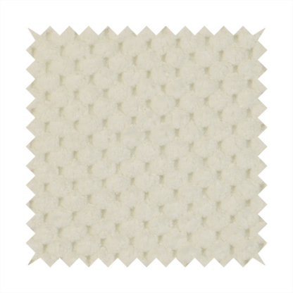 Ohio Dotted Soft Textured In Corduroy Upholstery Fabric Snow White Colour CTR-2988
