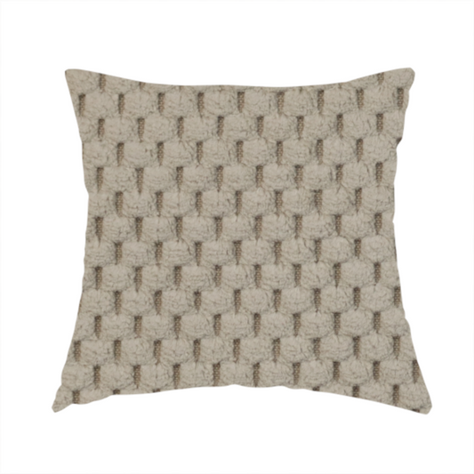 Ohio Dotted Soft Textured In Corduroy Upholstery Fabric Beige Colour CTR-2989 - Handmade Cushions