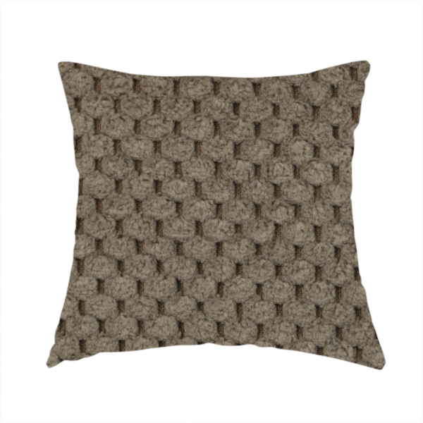 Ohio Dotted Soft Textured In Corduroy Upholstery Fabric Dark Beige Colour CTR-2990 - Handmade Cushions