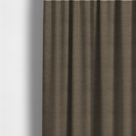 Ohio Dotted Soft Textured In Corduroy Upholstery Fabric Dark Beige Colour CTR-2990 - Made To Measure Curtains