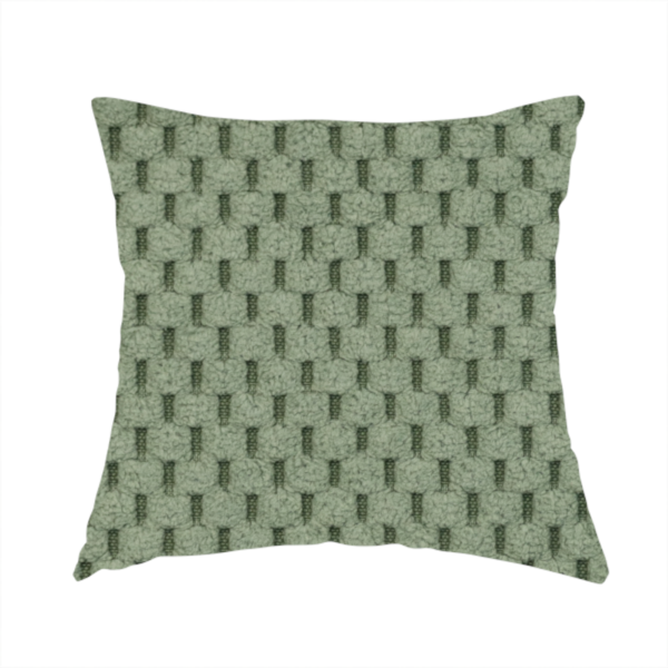 Ohio Dotted Soft Textured In Corduroy Upholstery Fabric Sage Green Colour CTR-2992 - Handmade Cushions