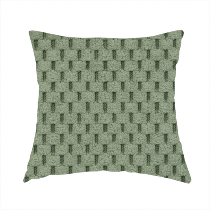 Ohio Dotted Soft Textured In Corduroy Upholstery Fabric Sage Green Colour CTR-2992 - Handmade Cushions