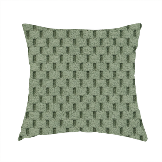 Ohio Dotted Soft Textured In Corduroy Upholstery Fabric Sage Green Colour CTR-2992 - Handmade Cushions