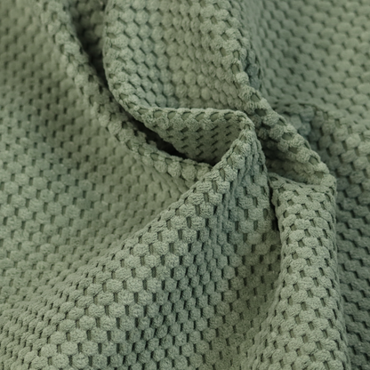Ohio Dotted Soft Textured In Corduroy Upholstery Fabric Sage Green Colour CTR-2992 - Handmade Cushions