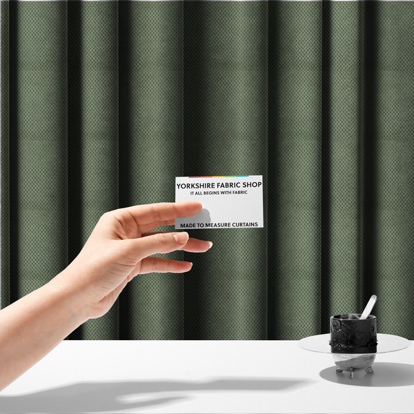 Ohio Dotted Soft Textured In Corduroy Upholstery Fabric Sage Green Colour CTR-2992 - Made To Measure Curtains