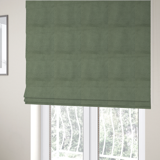 Ohio Dotted Soft Textured In Corduroy Upholstery Fabric Sage Green Colour CTR-2992 - Roman Blinds