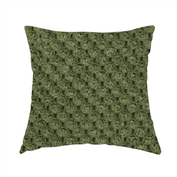 Ohio Dotted Soft Textured In Corduroy Upholstery Fabric Forest Green Colour CTR-2993 - Handmade Cushions