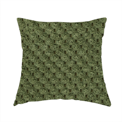 Ohio Dotted Soft Textured In Corduroy Upholstery Fabric Forest Green Colour CTR-2993 - Handmade Cushions