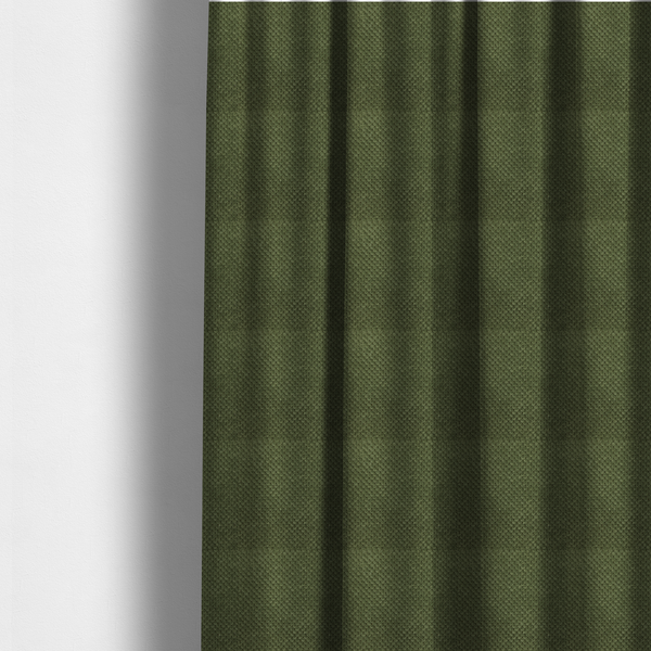 Ohio Dotted Soft Textured In Corduroy Upholstery Fabric Forest Green Colour CTR-2993 - Made To Measure Curtains