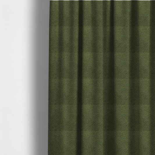 Ohio Dotted Soft Textured In Corduroy Upholstery Fabric Forest Green Colour CTR-2993 - Made To Measure Curtains