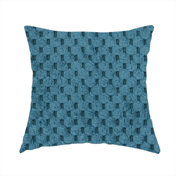 Ohio Dotted Soft Textured In Corduroy Upholstery Fabric Blue Colour CTR-2994 - Handmade Cushions