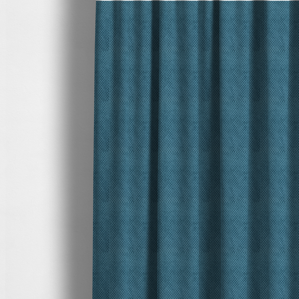 Ohio Dotted Soft Textured In Corduroy Upholstery Fabric Blue Colour CTR-2994 - Made To Measure Curtains