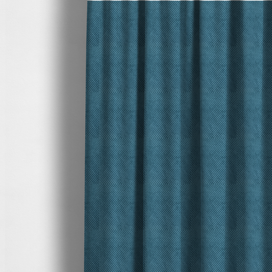 Ohio Dotted Soft Textured In Corduroy Upholstery Fabric Blue Colour CTR-2994 - Made To Measure Curtains
