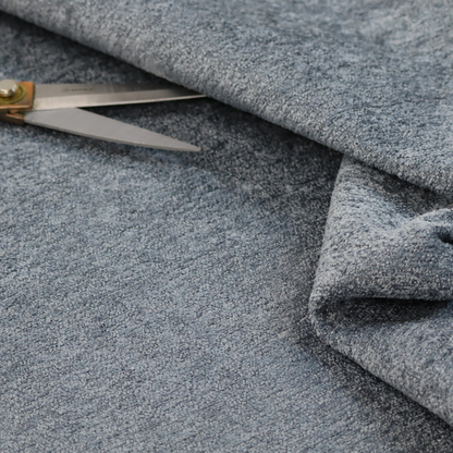 Seoul Boucle Upholstery Fabric Sky Blue Colour CTR-2995 - Made To Measure Curtains