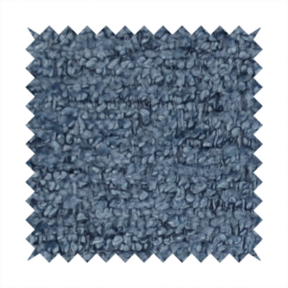 Seoul Boucle Upholstery Fabric Blue Colour CTR-2996 - Made To Measure Curtains