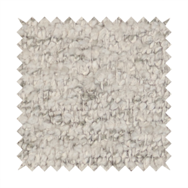 Seoul Boucle Upholstery Fabric Silver Colour CTR-2997 - Made To Measure Curtains