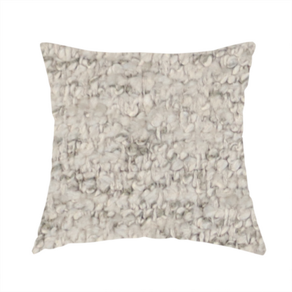 Seoul Boucle Upholstery Fabric Silver Colour CTR-2997 - Handmade Cushions