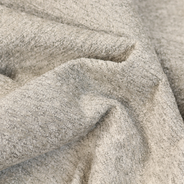 Seoul Boucle Upholstery Fabric Silver Colour CTR-2997 - Made To Measure Curtains