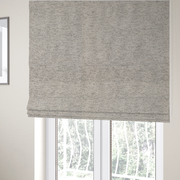 Seoul Boucle Upholstery Fabric Silver Colour CTR-2997 - Roman Blinds
