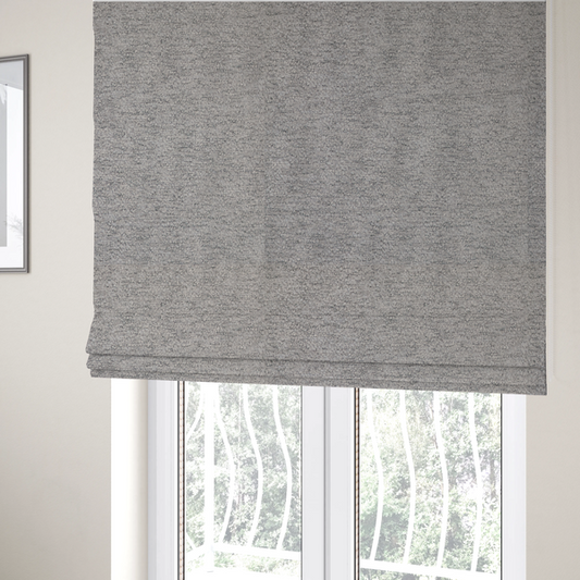 Seoul Boucle Upholstery Fabric Mist Grey Colour CTR-2998 - Roman Blinds