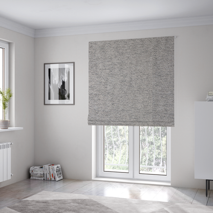 Seoul Boucle Upholstery Fabric Mist Grey Colour CTR-2998 - Roman Blinds