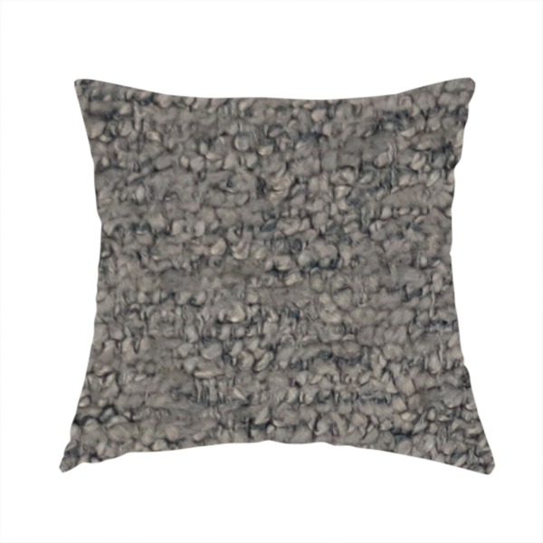 Seoul Boucle Upholstery Fabric Steel Grey Colour CTR-2999 - Handmade Cushions