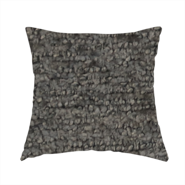 Seoul Boucle Upholstery Fabric Davy's Grey Colour CTR-3000 - Handmade Cushions