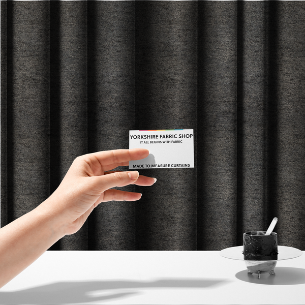 Seoul Boucle Upholstery Fabric Davy's Grey Colour CTR-3000 - Made To Measure Curtains