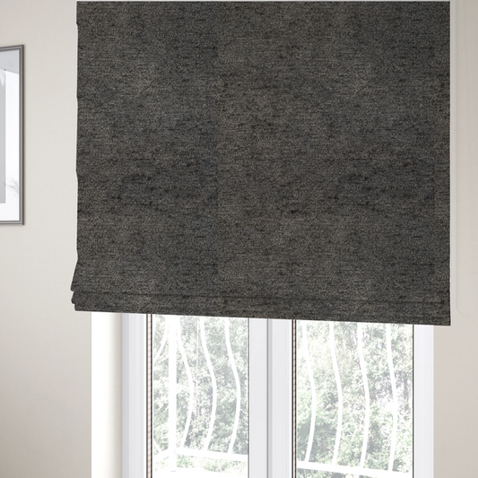 Seoul Boucle Upholstery Fabric Davy's Grey Colour CTR-3000 - Roman Blinds