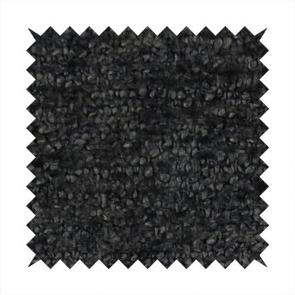 Seoul Boucle Upholstery Fabric Black Colour CTR-3001 - Made To Measure Curtains