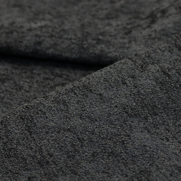 Seoul Boucle Upholstery Fabric Black Colour CTR-3001 - Made To Measure Curtains