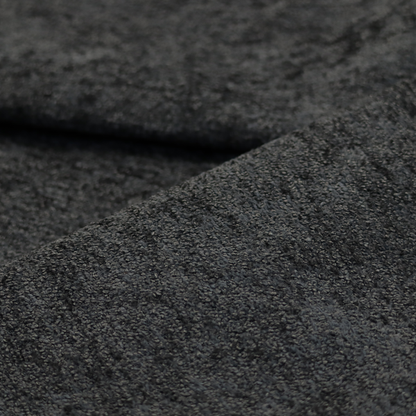Seoul Boucle Upholstery Fabric Black Colour CTR-3001 - Made To Measure Curtains