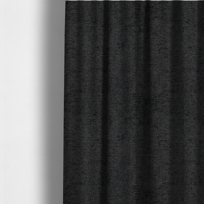 Seoul Boucle Upholstery Fabric Black Colour CTR-3001 - Made To Measure Curtains