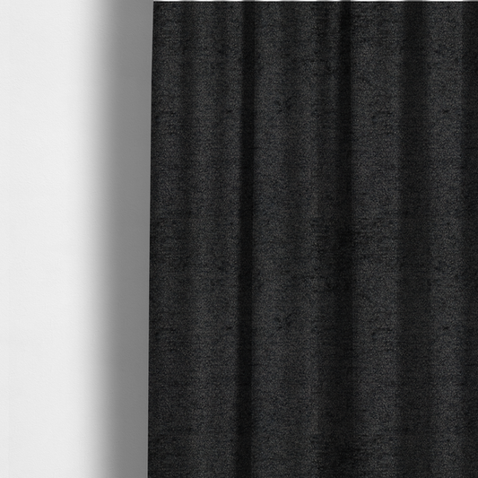 Seoul Boucle Upholstery Fabric Black Colour CTR-3001 - Made To Measure Curtains