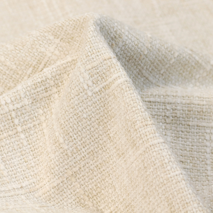 Osaka Soft Large Weave Upholstery Fabric Cream Colour CTR-3002