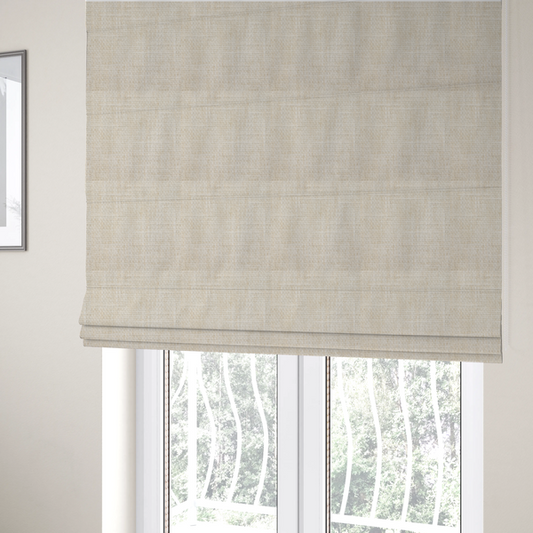 Osaka Soft Large Weave Upholstery Fabric Cream Colour CTR-3002 - Roman Blinds
