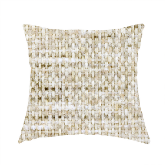 Osaka Soft Large Weave Upholstery Fabric Coffee Cream Colour CTR-3003 - Handmade Cushions