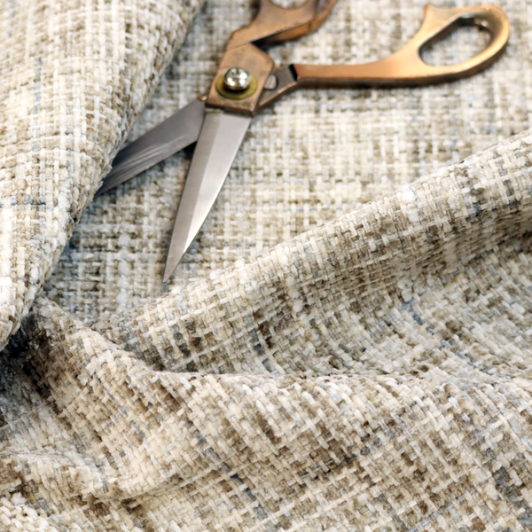 Osaka Soft Large Weave Upholstery Fabric Beige Colour CTR-3005 - Made To Measure Curtains